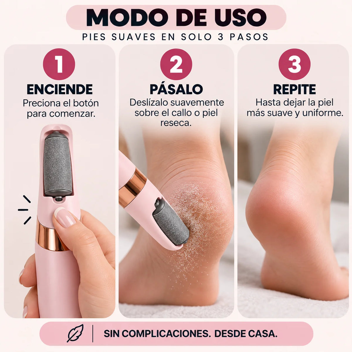 Removedor de callos eléctrico